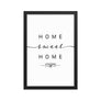 Little Rock, Arkansas, USA Home Sweet Home With Map Coordinates Framed Artwork