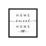 Visby, Gotland, Sweden Home Sweet Home With Map Coordinates Framed Artwork