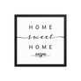 Oxford, England, UK Home Sweet Home With Map Coordinates Framed Artwork