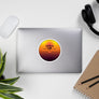 Zürich 80s Retrowave Synthwave Sunset Vinyl Sticker 4.5"