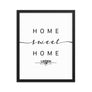 Leiden, South Holland, Netherlands Home Sweet Home With Map Coordinates Framed Artwork
