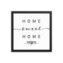 Papeete, French Polynesia, France Home Sweet Home With Map Coordinates Framed Artwork
