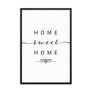 Luxembourg, Luxembourg Home Sweet Home With Map Coordinates Framed Artwork