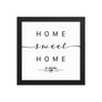 El Centro, California, USA Home Sweet Home With Map Coordinates Framed Artwork