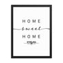 Stirling, Scotland, UK Home Sweet Home With Map Coordinates Framed Artwork