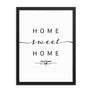 Stuttgart, Baden-württemberg, Germany Home Sweet Home With Map Coordinates Framed Artwork