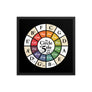 Music Theory Wheel Circle of 5ths Black Framed Art