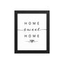 York, England, UK Home Sweet Home With Map Coordinates Framed Artwork