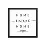 Little Rock, Arkansas, USA Home Sweet Home With Map Coordinates Framed Artwork