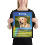 Personalised Dog Memorial Framed Artwork Medium