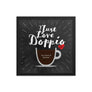 Doppio Coffee Cup Chalkboard Quote - Framed Gift for Coffee Lovers