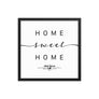 New Delhi,delhi, India Home Sweet Home With Map Coordinates Framed Artwork
