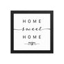 Montreal, Quebec, Canada Home Sweet Home With Map Coordinates Framed Artwork