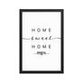 Bristol, England, UK Home Sweet Home With Map Coordinates Framed Artwork