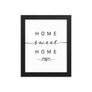 Moncton, New Brunswick, Canada Home Sweet Home With Map Coordinates Framed Artwork