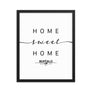 Buffalo, New York, USA Home Sweet Home With Map Coordinates Framed Artwork