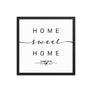 Charlotte, North Carolina, USA Home Sweet Home With Map Coordinates Framed Artwork