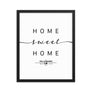 Yarmouth, Nova Scotia, Canada Home Sweet Home With Map Coordinates Framed Artwork