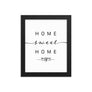 Willemstad, Curaçao, Netherlands Home Sweet Home With Map Coordinates Framed Artwork