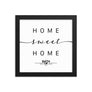 Bath, Maine, USA Home Sweet Home With Map Coordinates Framed Artwork