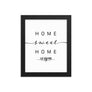 Le Havre, Normandy, France Home Sweet Home With Map Coordinates Framed Artwork