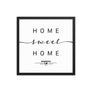 Bismarck, North Dakota, USA Home Sweet Home With Map Coordinates Framed Artwork