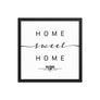 Rome, Lazio, Italy Home Sweet Home With Map Coordinates Framed Artwork