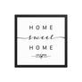 Los Alamos, New Mexico, USA Home Sweet Home With Map Coordinates Framed Artwork