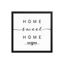 Ravenna, Emilia-romagna, Italy Home Sweet Home With Map Coordinates Framed Artwork