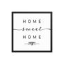 Derry, Northern Ireland, UK Home Sweet Home With Map Coordinates Framed Artwork