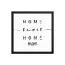 Belfast,northern Ireland, UK Home Sweet Home With Map Coordinates Framed Artwork