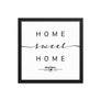 Montreal, Quebec, Canada Home Sweet Home With Map Coordinates Framed Artwork