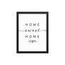 Yarmouth, Nova Scotia, Canada Home Sweet Home With Map Coordinates Framed Artwork