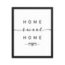 Deadhorse, Alaska, USA Home Sweet Home With Map Coordinates Framed Artwork