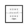Funchal, Madeira, Portugal Home Sweet Home With Map Coordinates Framed Artwork