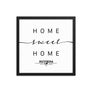 Rothera, British Antarctic Territory, UK Home Sweet Home With Map Coordinates Framed Artwork