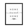 Busan, South Korea Home Sweet Home With Map Coordinates Framed Artwork