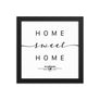 Plymouth, England, UK Home Sweet Home With Map Coordinates Framed Artwork