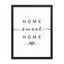 Bath, England, UK Home Sweet Home With Map Coordinates Framed Artwork