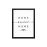 Montreal, Quebec, Canada Home Sweet Home With Map Coordinates Framed Artwork