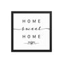 San Diego, California, USA Home Sweet Home With Map Coordinates Framed Artwork
