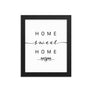 Saitama,saitama, Japan Home Sweet Home With Map Coordinates Framed Artwork