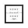 Bangalore,karnataka, India Home Sweet Home With Map Coordinates Framed Artwork