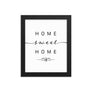 Ponta Delgada, Azores, Portugal Home Sweet Home With Map Coordinates Framed Artwork