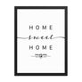 Philadelphia, Pennsylvania, USA Home Sweet Home With Map Coordinates Framed Artwork
