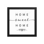 Jacksonville, Florida, USA Home Sweet Home With Map Coordinates Framed Artwork
