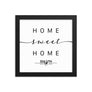Duluth, Minnesota, USA Home Sweet Home With Map Coordinates Framed Artwork