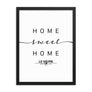 Le Havre, Normandy, France Home Sweet Home With Map Coordinates Framed Artwork