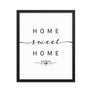 San-Francisco, California, USA Home Sweet Home With Map Coordinates Framed Artwork