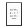 El Paso, Texas, USA Home Sweet Home With Map Coordinates Framed Artwork